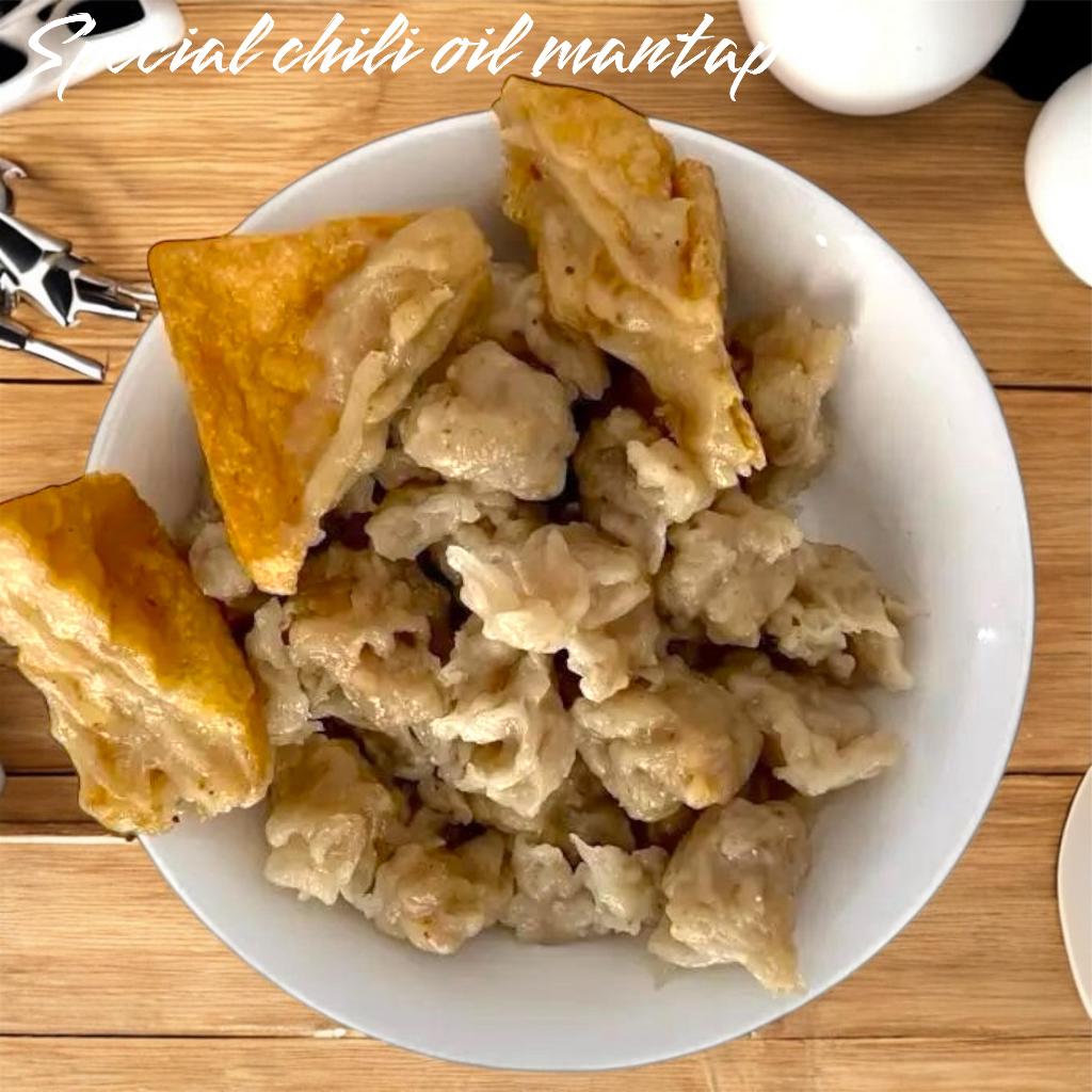 

Tahu kering kriwil Bumbu chili oil