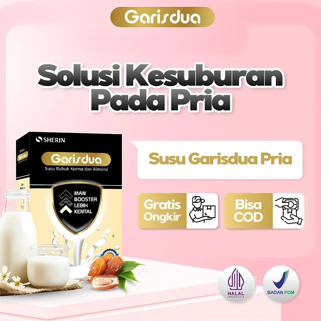 

Susu Garis Dua Sherin For Men Nutrisi Untuk Membantu Menyuburkan Pria 200g