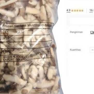 

Frozen china shitake mushroom slice jamur