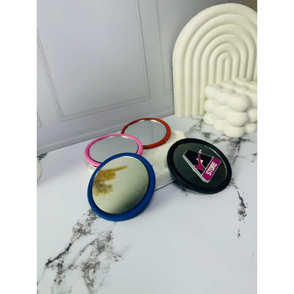 CERMIN BULAT POLOS WARNA RANDOM SATUAN