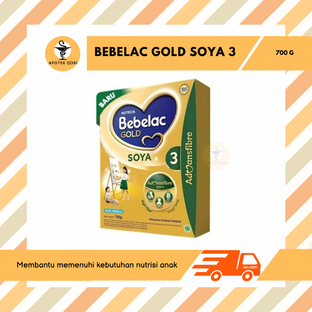 

BEBELAC GOLD SOYA 3 USIA 1+ TAHUN 700 G RASA VANILA / FORMULA SOYA