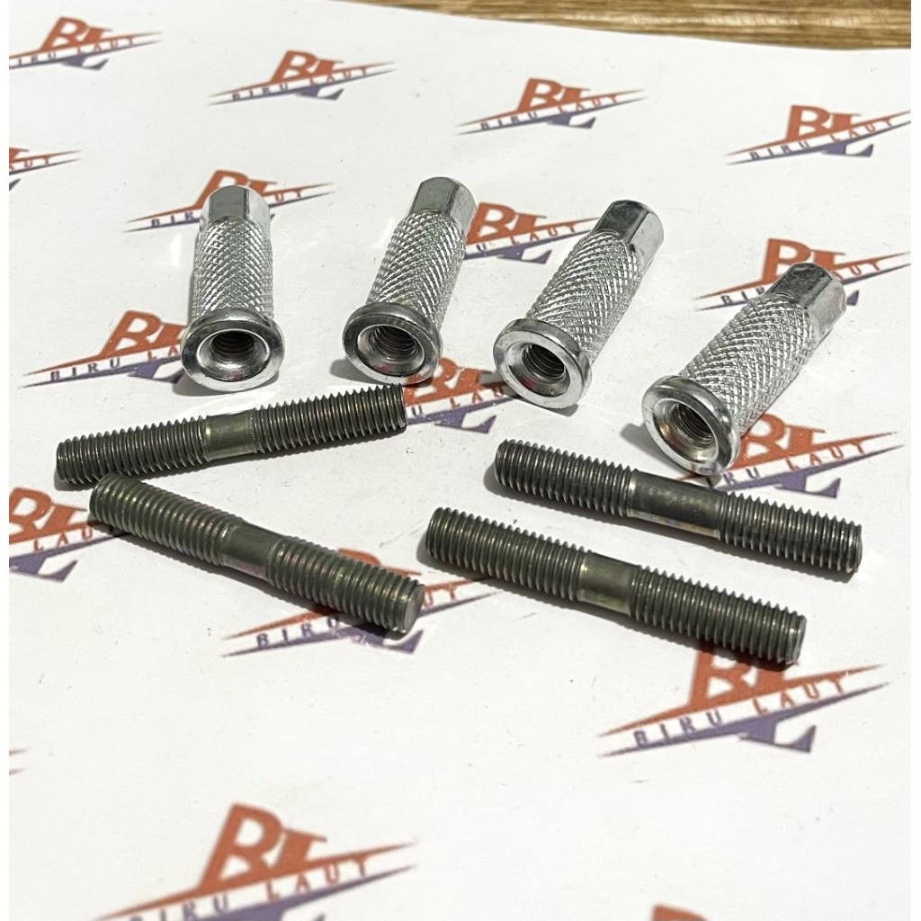 Set Baut Tanam + Mur Nanas Head Blok RX King