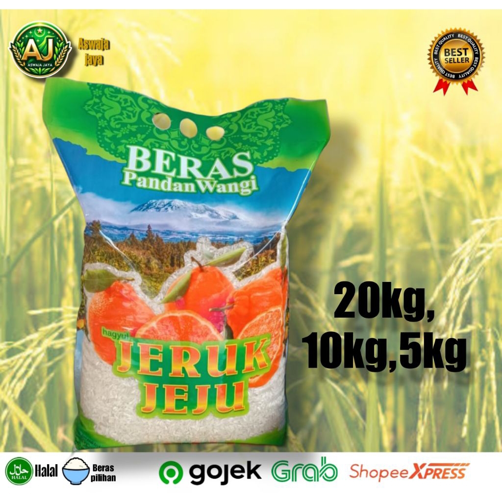 

Beras Jeruk Jeju 5KG-10KG-20KG - Kualitas Super Premium - pulen & enak