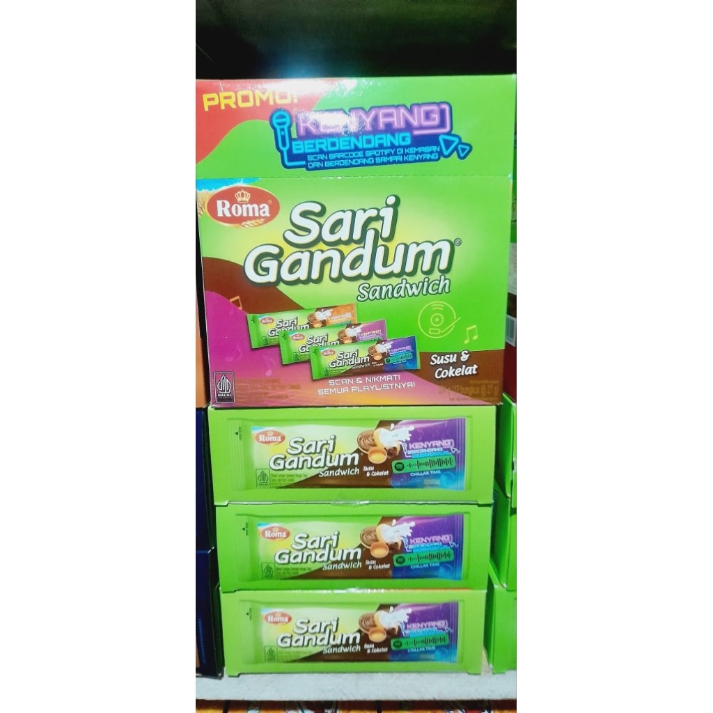 

SARI GANDUM COKLAT ROMA 1 BOX