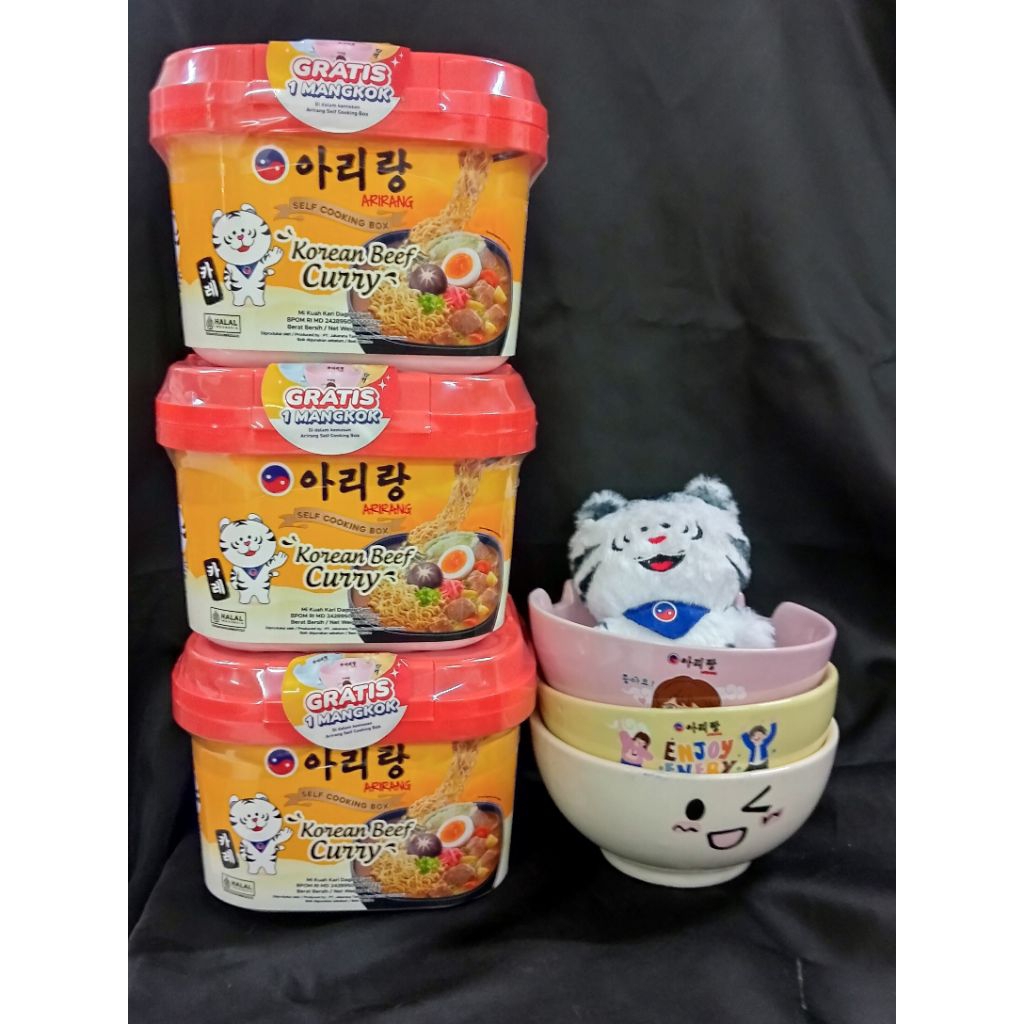 

Paket Bundling 3pcs Arirang Self Cooking Korean Beef Curry (FREE 3 MANGKOK & 1 GANTUNGAN KUNCI)