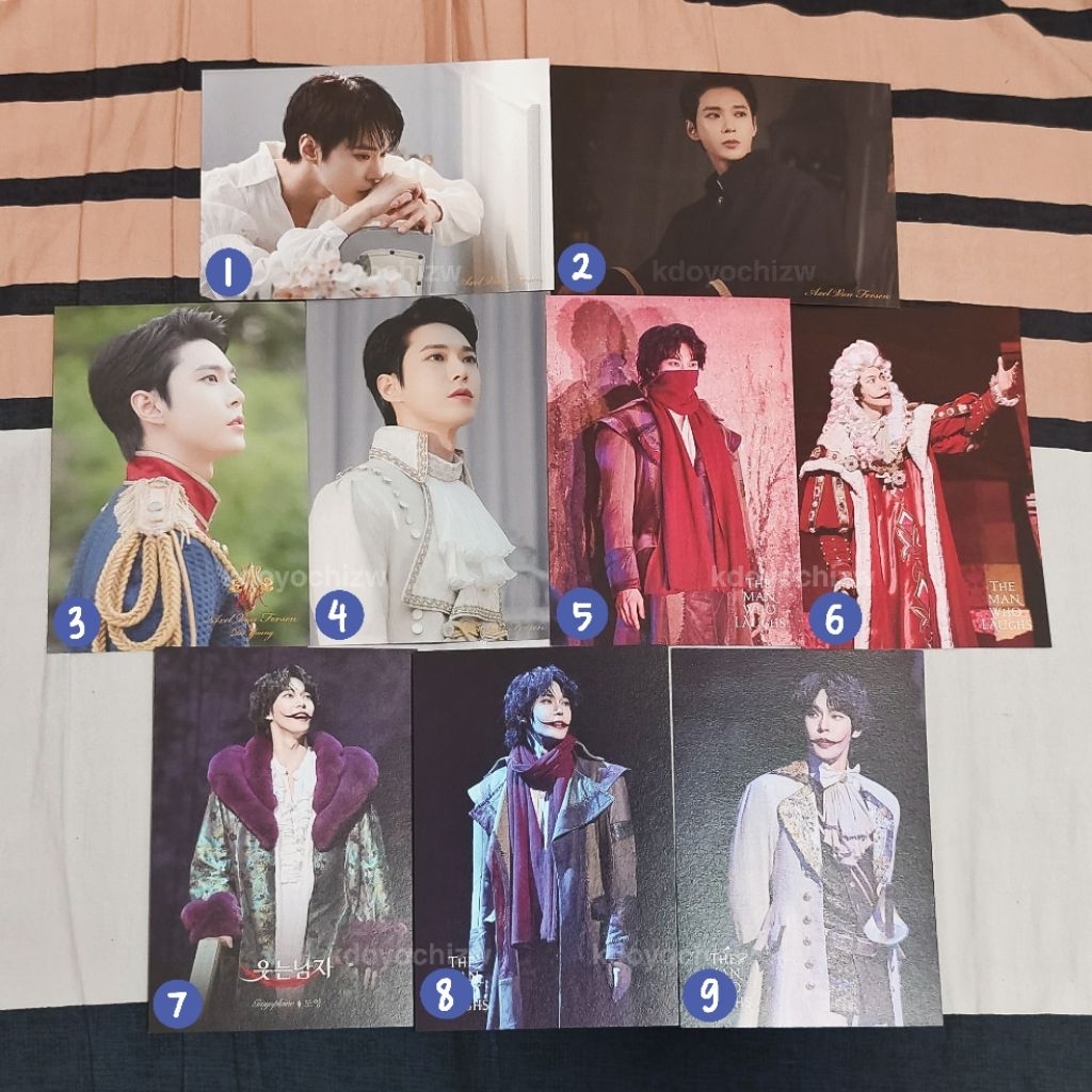 [READY] DOYOUNG MUSICAL DRAMA POSTCARD MARIE ANTOINETTE DORSEN AXEL VON FERSEN THE MAN WHO LAUGHS TM