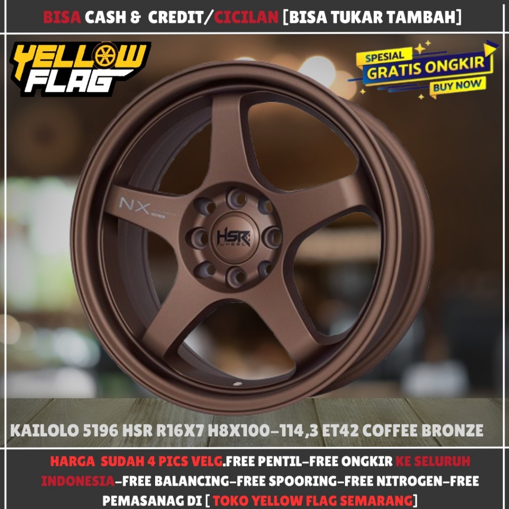 Velg Mobil Palang 5 Model Bintang Ring 16 Hsr Kailolo R16 Avanza Livina Maestro Corolla Jazz Yaris