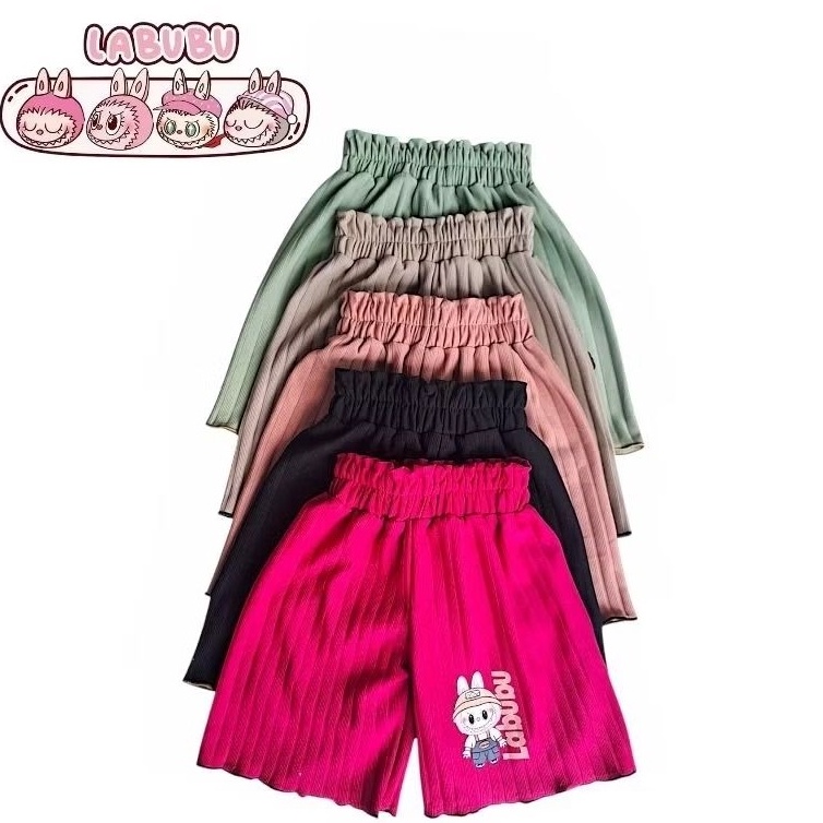 KODE N8H ISI 6 PCS KULOT LABUBU RENDA CURLY Celana pendek anak Perempuan knit Hornet usia 312 TH TER