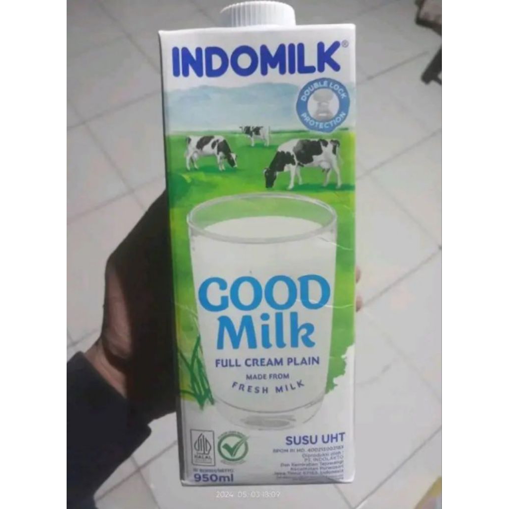 

Susu UHT- Indomilk UHT full cream 950ml