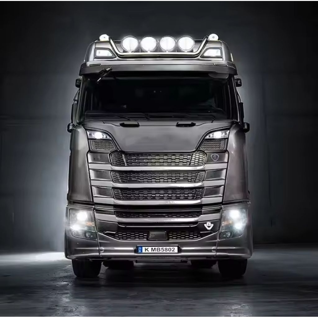 Rc truck Scania 770 warna abu abu skala 1:18