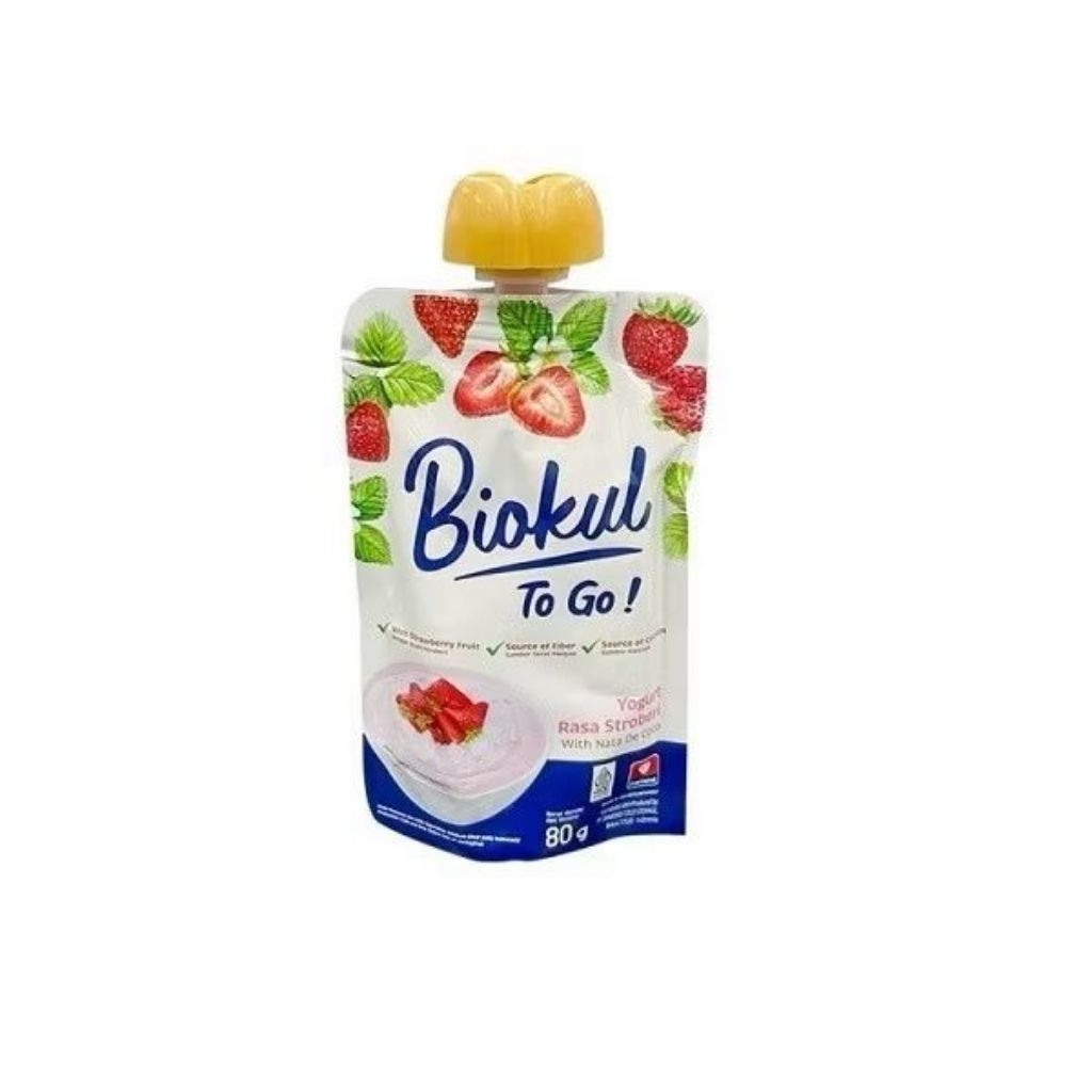 

Biokul To Go! Yogurt Rasa Stroberi 80 gram