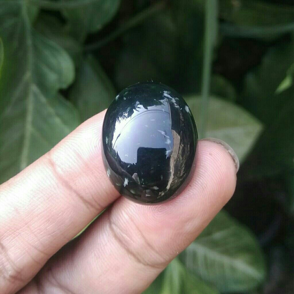 Batu Cincin Akik Loosestone Natural Blackjade Black Jade Aceh Asli
