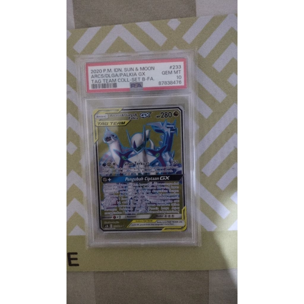 Arceus, Dialga, Palkia Tg Team SR Indo PSA 10 Indo