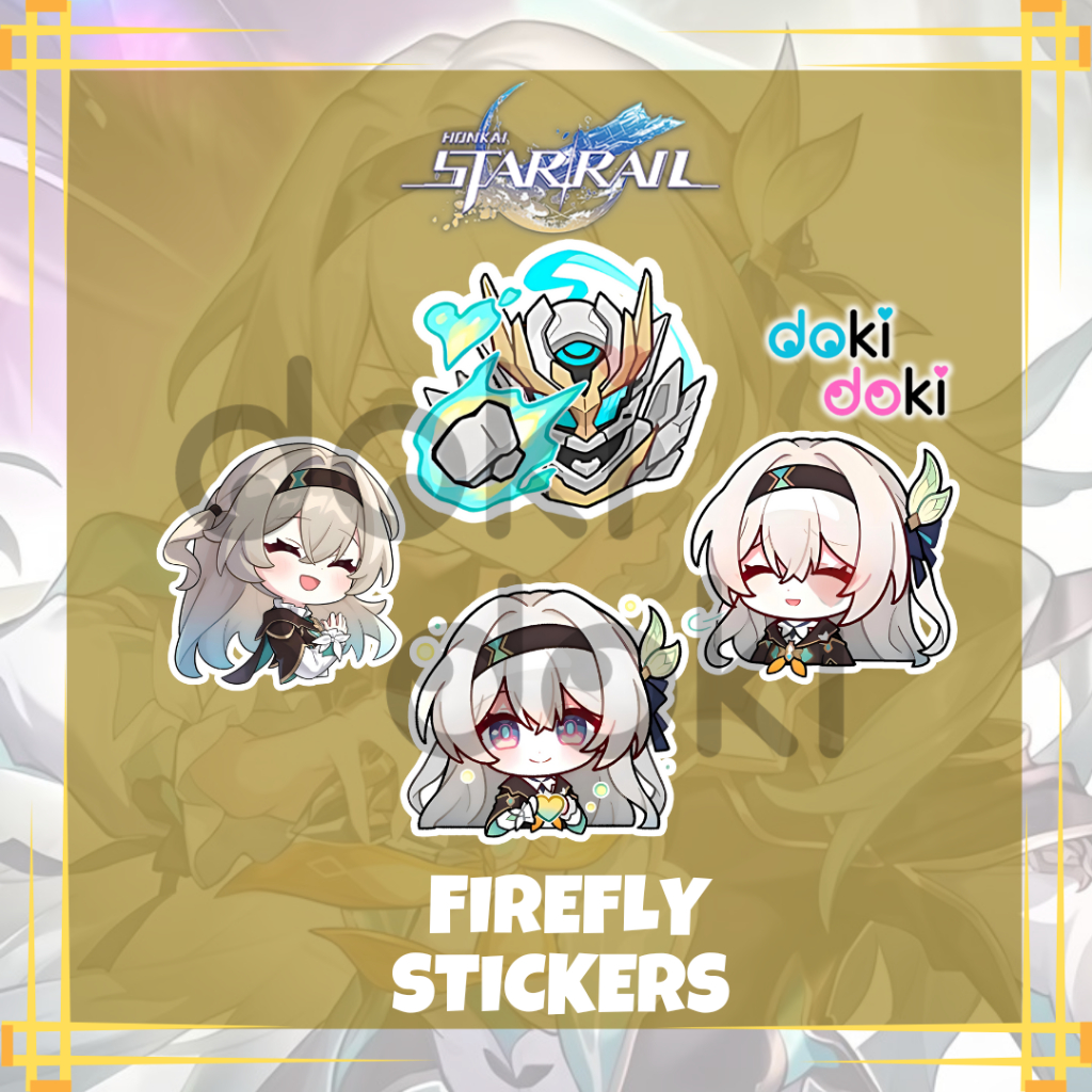 

8 PCS STICKER FIREFLY HONKAI STAR RAIL STIKER VINYL WATERPROOF