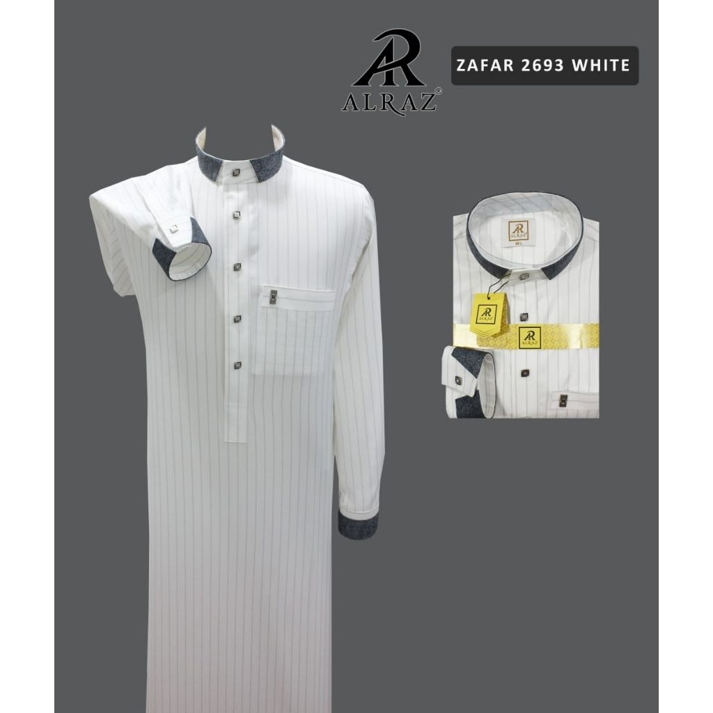 ALRAZ Thobe Wolltick Lengan Panjang Zafar 2693