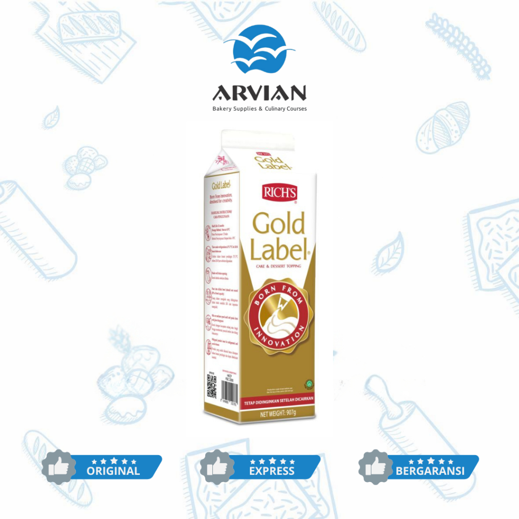 

Rich's Whipping Cream Non Dairy 1 Liter [Instant Surabaya] - Arvian