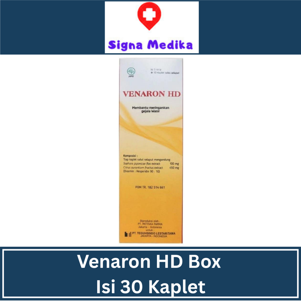 Venaron HD Box Isi 30 Kaplet - Obat Wasir