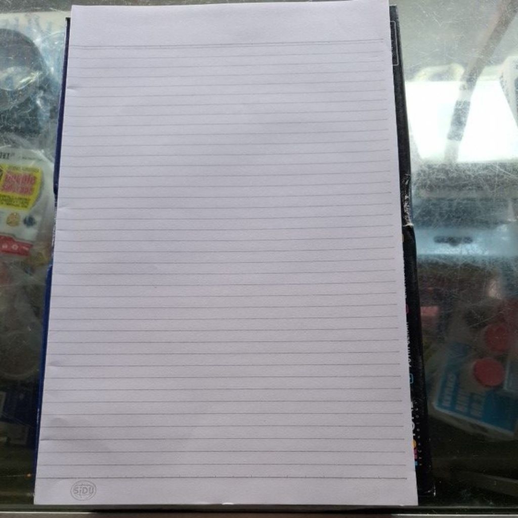 

kertas double folio bergaris
