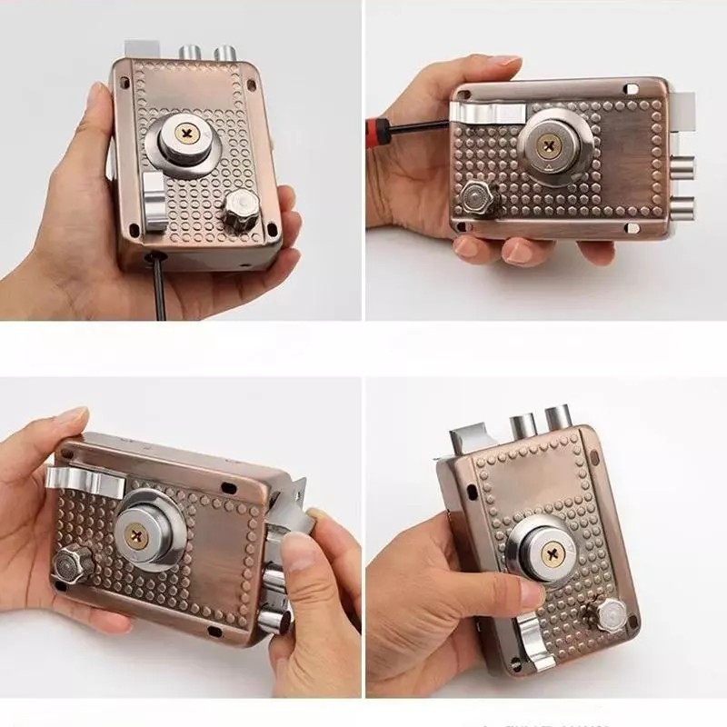 Pengunci Pintu Otomatis Rumah Lidah Tunggal Rumah Pengunci Pintu Retro Kunci Anti Maling