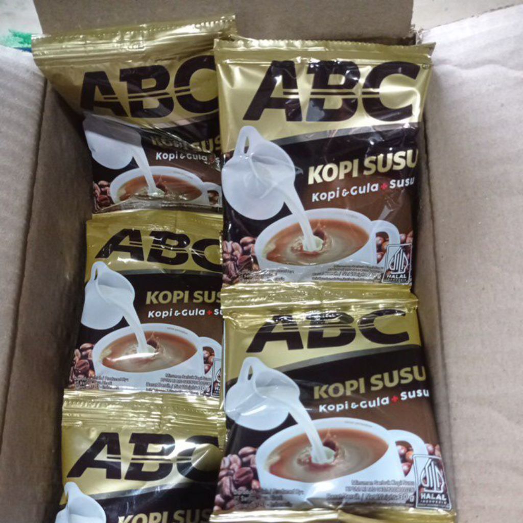 

ABC kopi susu 10 x 30 gr kopi gula plus susu
