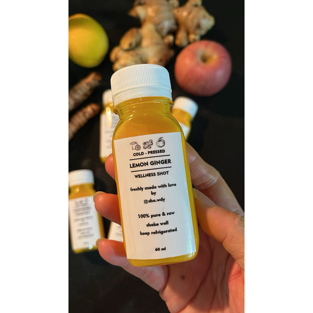 

DISCOUNT (5 BOTOL) LEMON GINGER TURMERIC WELLNESS SHOTS [100% ORIGINAL]