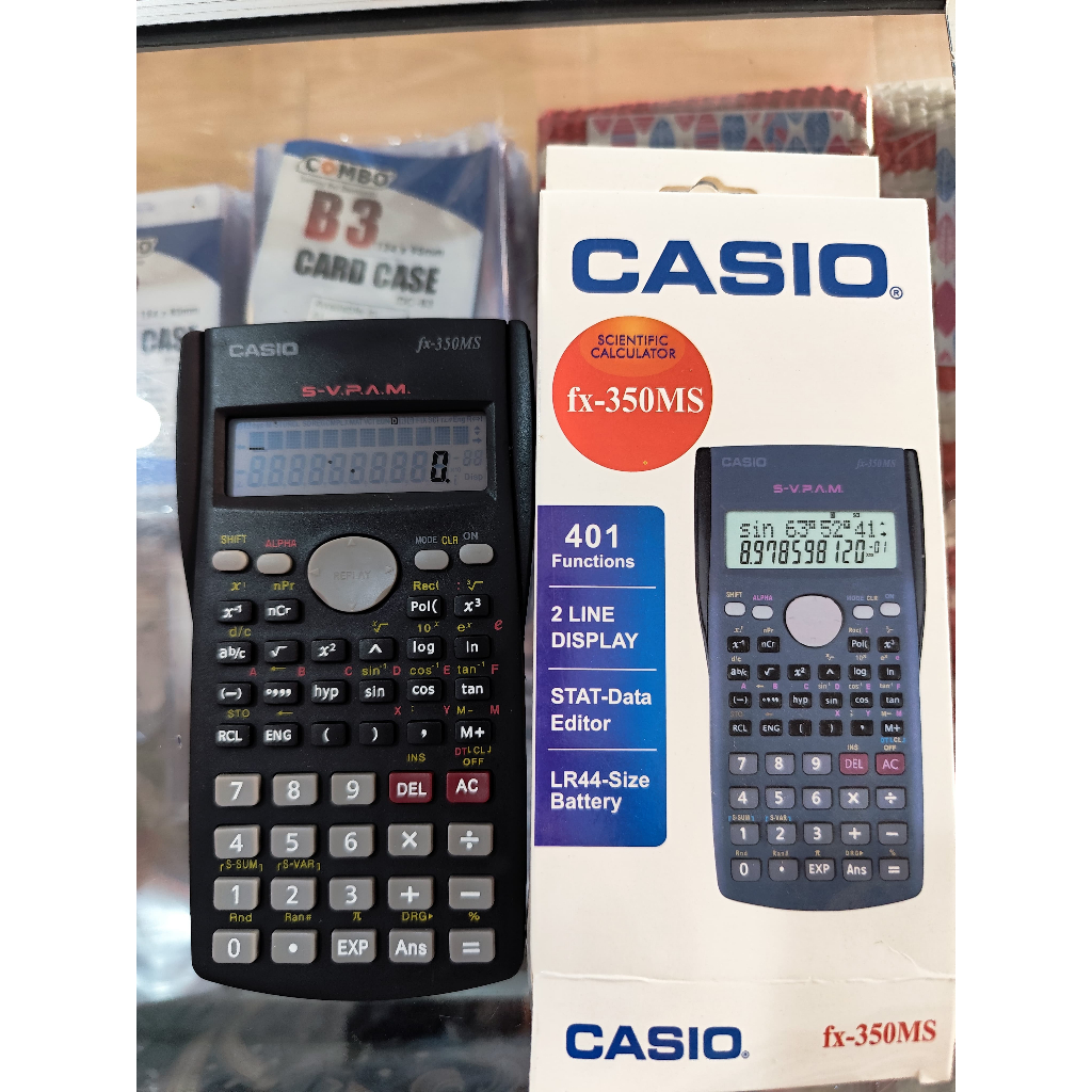 

KALKULATOR CASIO FX 350-MS 401 FUNCTION 2 DISPLY
