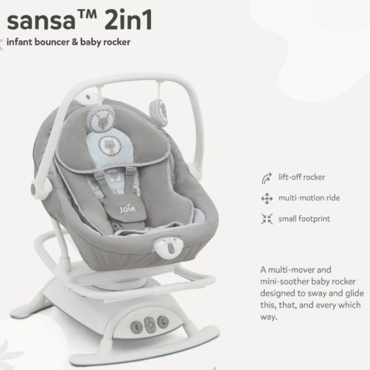 Joie Sansa 2 in 1 Bouncer Baby Swing