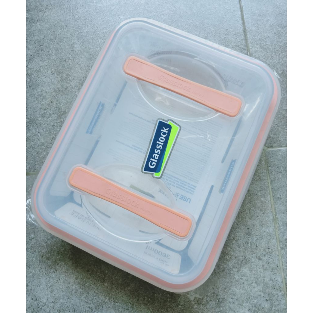 Glasslock 3.6 liter Retro Orange Food Container