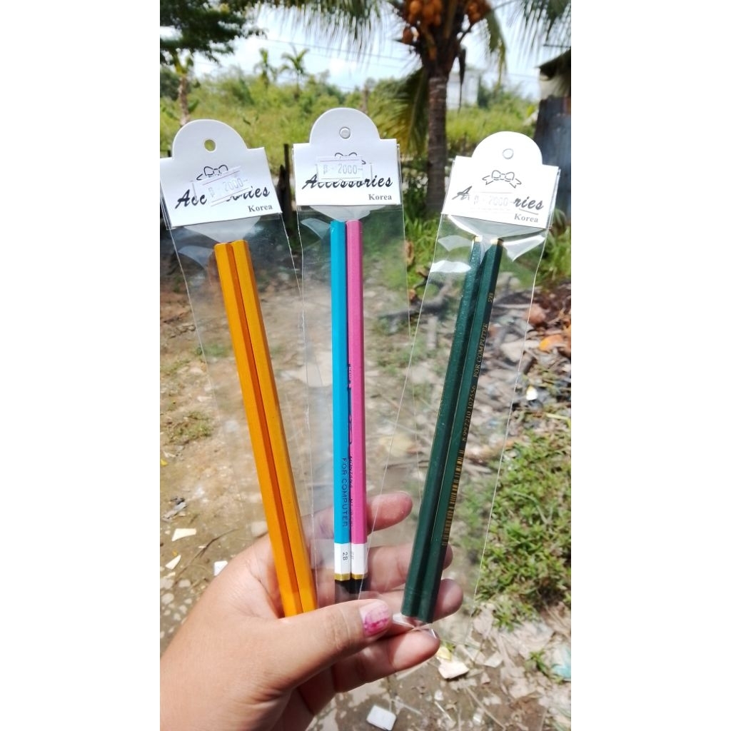 

( 2 pcs) PENSIL SEKOLAH ANAK ISI 2 PCS PENSIL RANDOM MURAH SERBA 2000