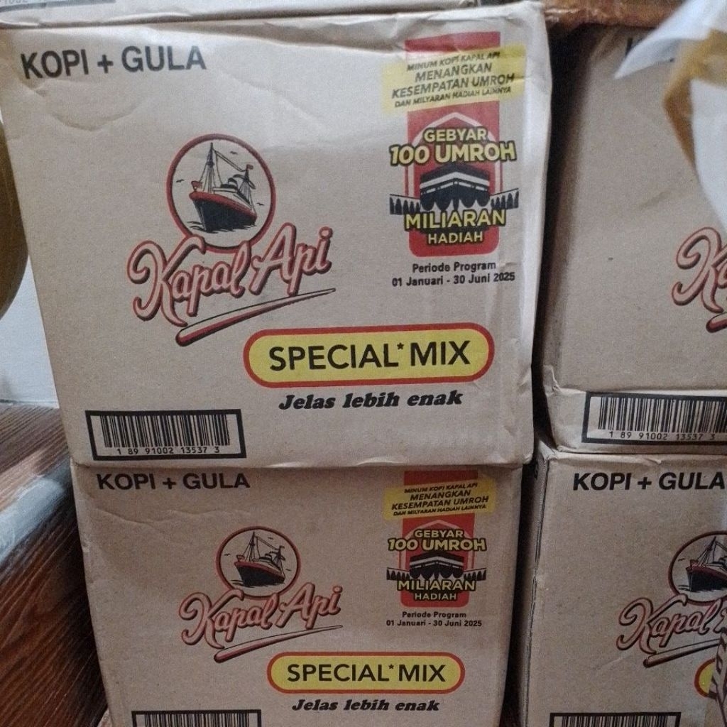 

Kopi Kapal Api Spesial Mix 1 Dus/ Karton 12 Renceng