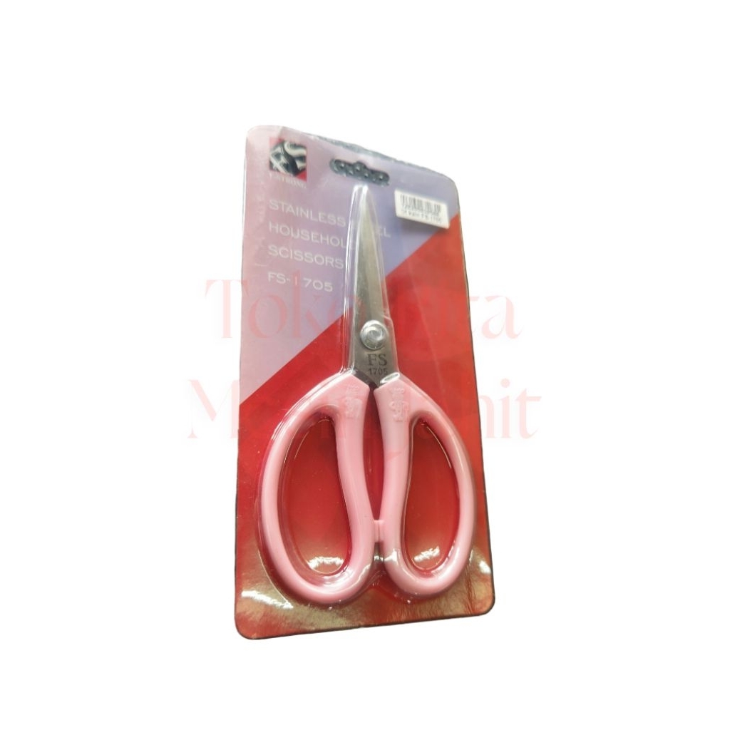 

Gunting ukuran 8 inch gagang plastik warna pink merk F-Strong kode FS-1750