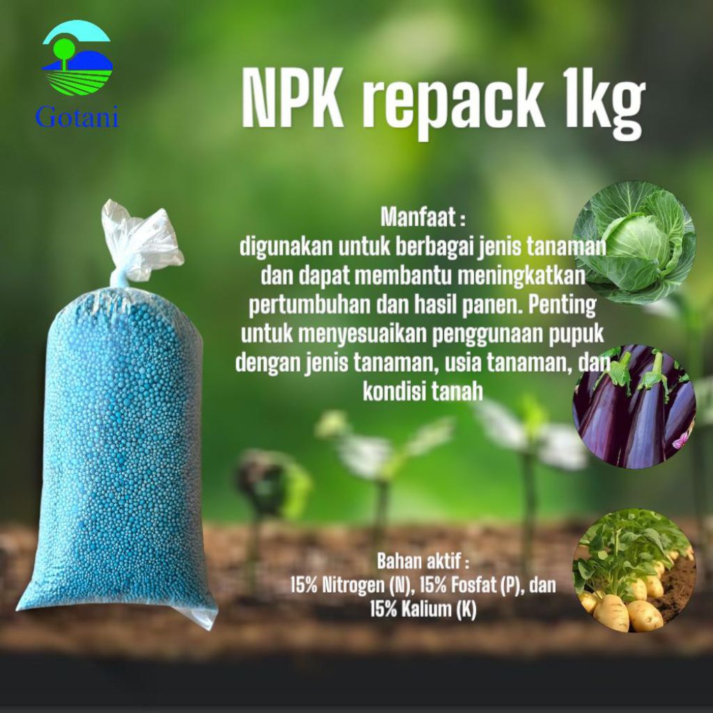 PUPUK NPK MUTIARA REPACK 1KG