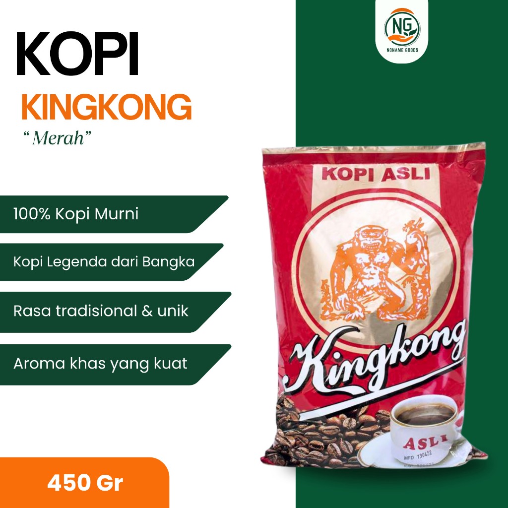 

PROMO Kopi Kingkong Merah 450 gr Khas Bangka
