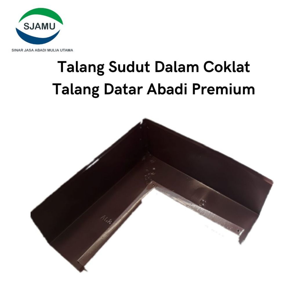 Talang Sudut Dalam dan Luar Talang Premium Coklat Talang Air Rumah (SJAMU)