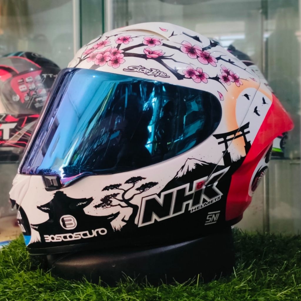 VISOR IRIDIUM BLUE NHK GP R TECH STREET RACE ORIGINAL NHK