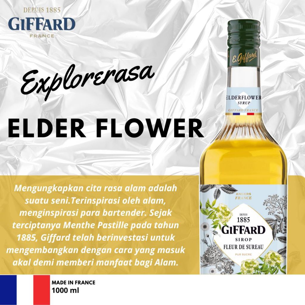 

Giffard syrup rasa Elder Flower 1liter