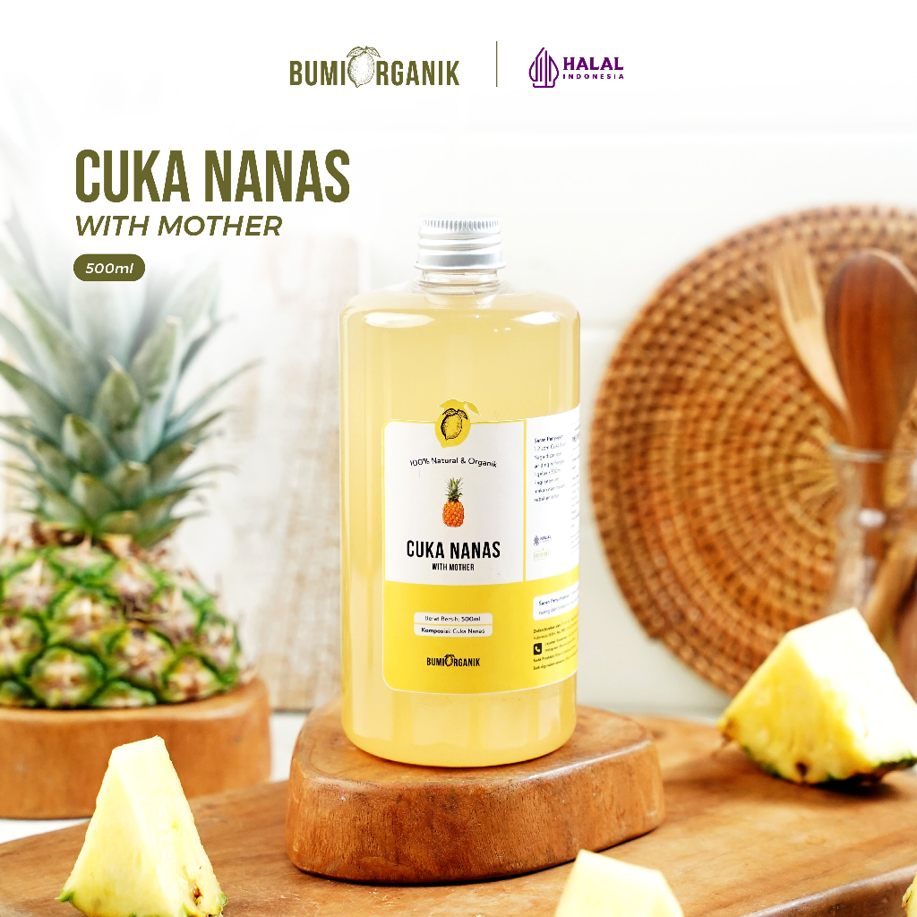 

CUKA NANAS ORIGINAL 500ML UNTUK KESEHATAN WITH MOTHER BUMI ORGANIK / SARI NANAS / CUKA NANAS MURNI TANPA CAMPURAN/ PINEAPPLE VINEGAR/ CUKA NANAS UNTUK DIABETES/CUKA NANAS ASLI 100%/ CUKA APEL VINEGAR / NENAVIN / NUTRIFARM / DARIBUMI / NUTRIFARM / BEORGANI