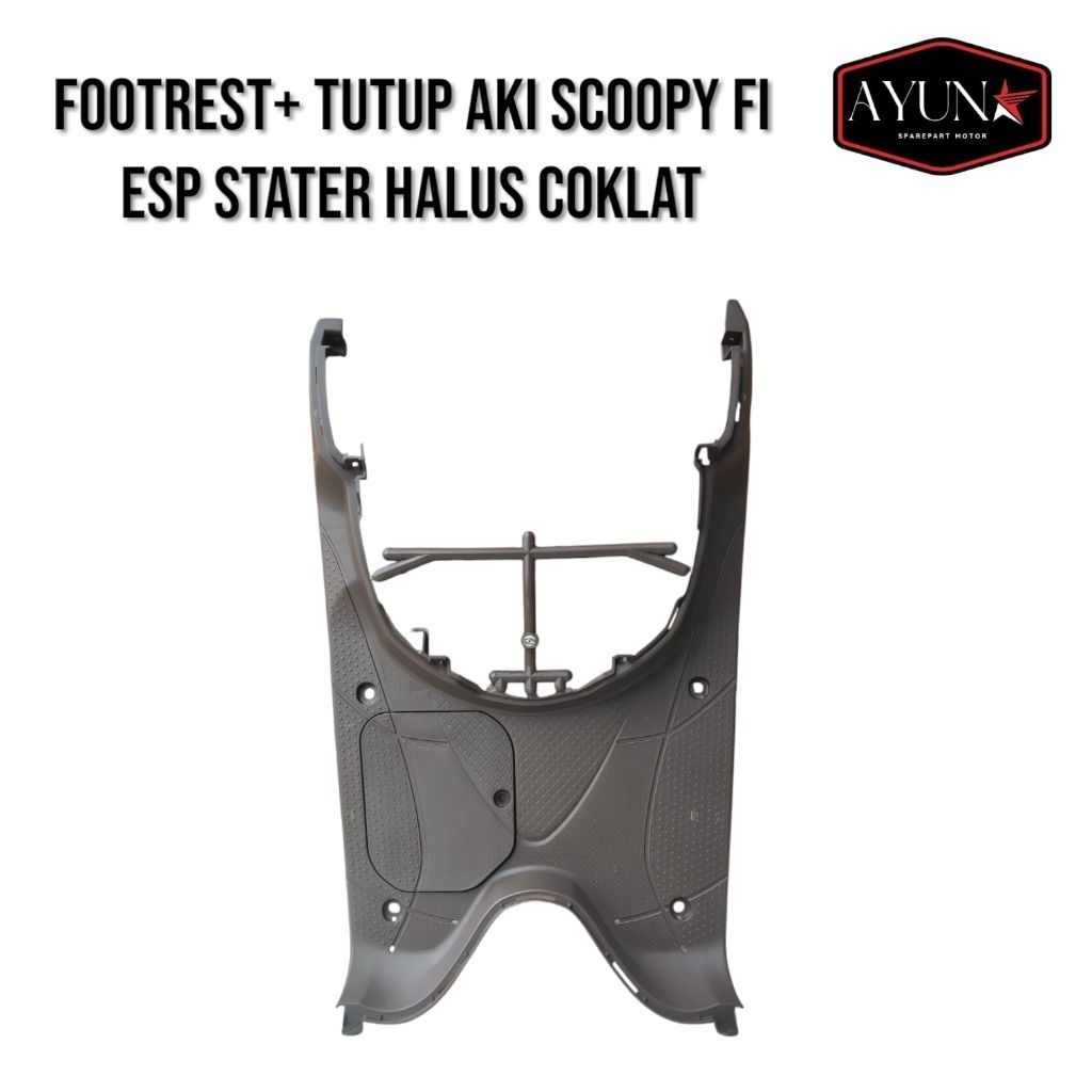 step floor bordes pijakan kaki scoopy fi esp 2015-2015 stater halus set tutup aki warna coklat