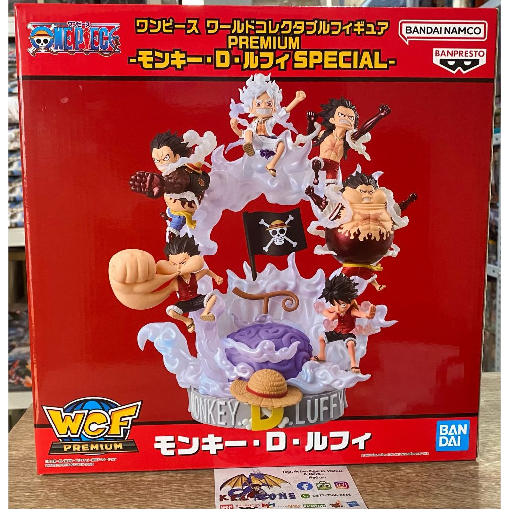 BANDAI BANPRESTO WCF ONE PIECE PREMIUM MONKEY D. LUFFY FIGURE GEAR 5TH NIKA