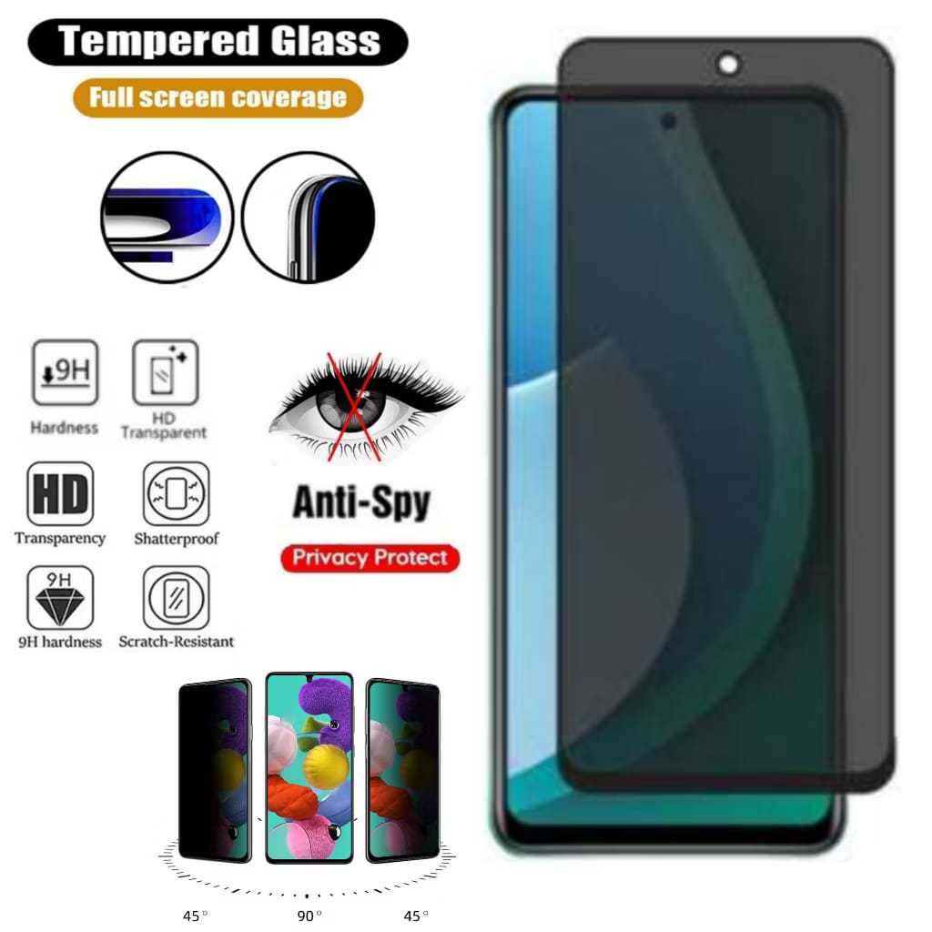 Tempered Glass Anti Spy MI 11i MI 11 LITE MI 11T MI 11T PRO MI 12T MI 12T PRO MI 13T 5G MI 13T PRO 5