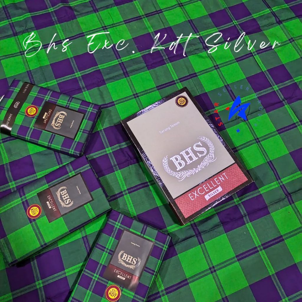 Sarung BHS Excellent Silver Motif KDT Sandur Jadul Bahan Mercerized GROSIR & ECER ֍ SSELLER ֍