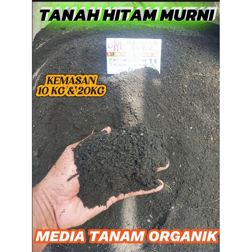 TANAH HITAM MURNI TOP SOIL MEDIA TANAM ORGANIK