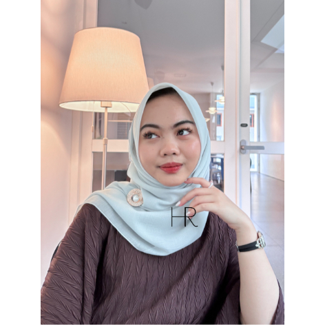 Hijab Paris Jadul Premium - Segi Empat Baby Blue Hayran Hijab