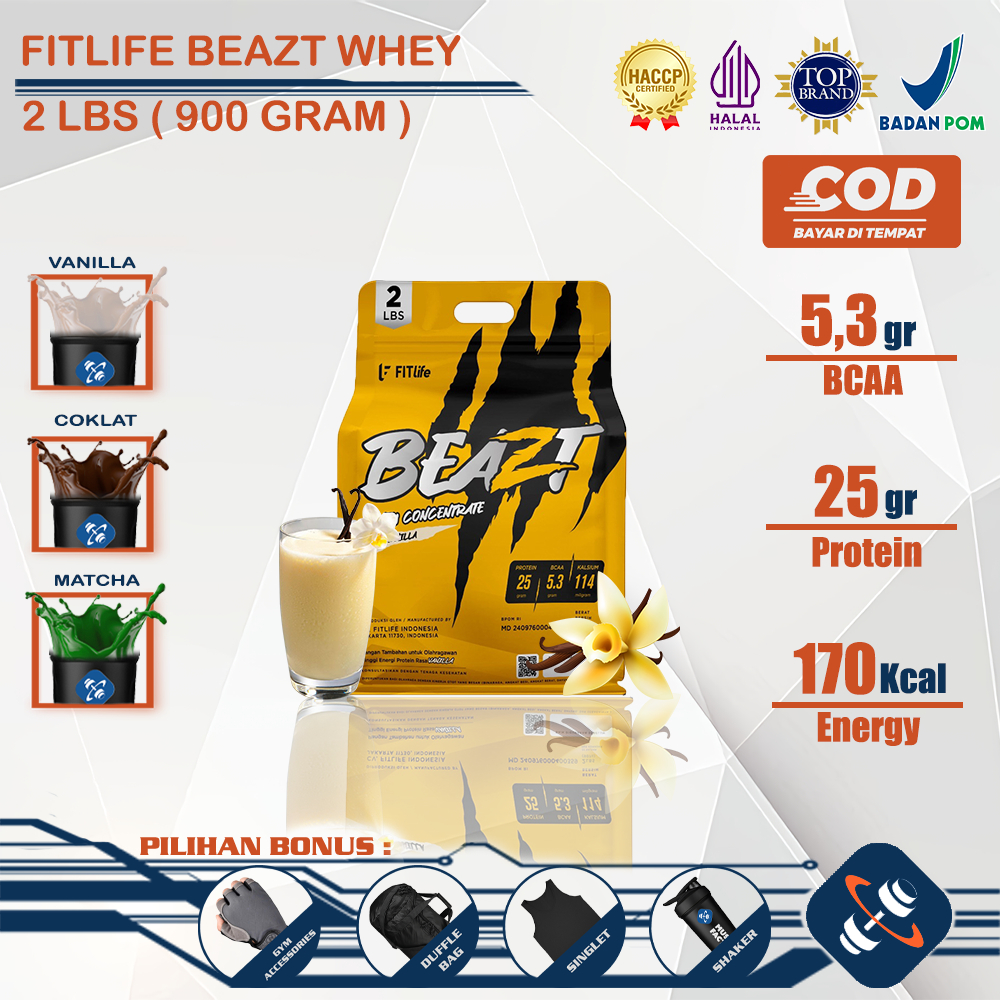 Fitlife Beazt Whey Concentrate 2 Lbs Beast Whey Protein