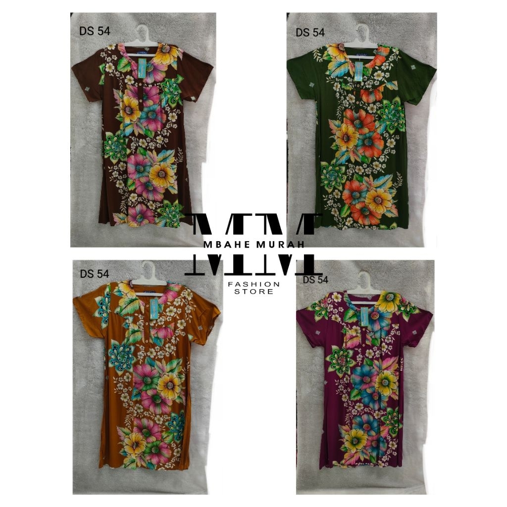 DASTER BATIK KENCANA UNGU ORI || LABEL BIRU || MODEL DS 54 || DEWASA