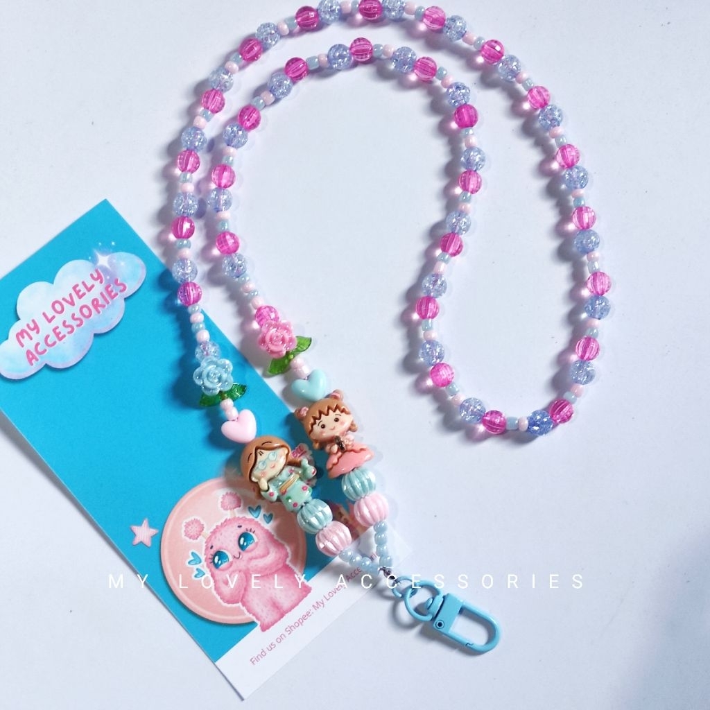 

Lanyard Gantungan Manik MARUKO CHIBI CHAN