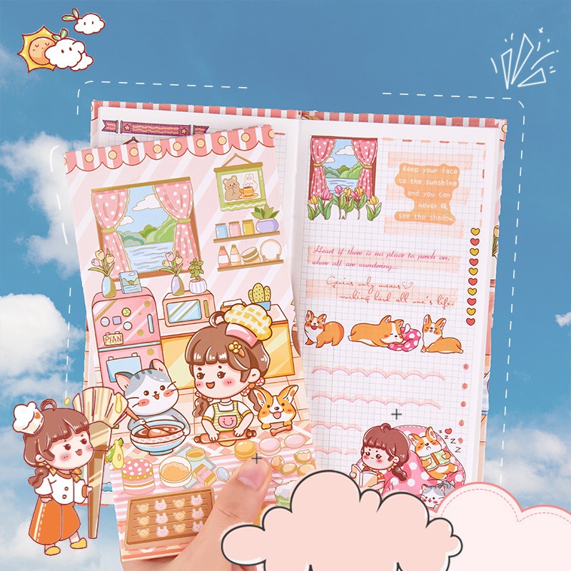 

Miss Time Notebook Lucu Kartun – Diary Journal Hardcover 160 Lbr + Free Sticker | 9x18.7 cm | Journal Notebook | Buku Catatan Lucu Hardcover|GD