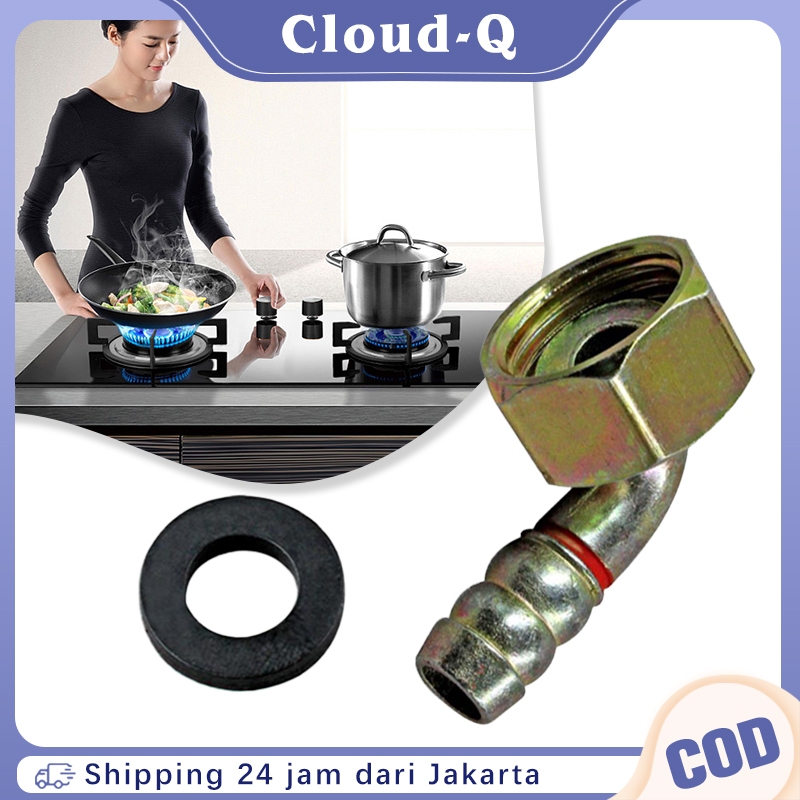 Nepel Selang Gas Kompor Tanam Kompor Kaca Serbaguna Selang Gas Model Bengkok