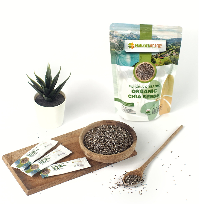 

Organic Chia Seed Sachet Nature's Energy Gluten Free Vegan 5 gr x 20 sachet