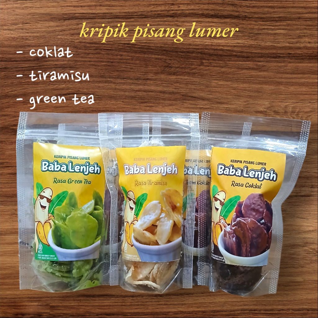 

paket 3 variant rasa 60gr keripik pisang coklat lumer